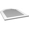 Ekena Millwork Octagonal Top Surface Mount PVC Gable Vent: Functional, w/ 3-1/2"W x 1"P Standard Frame, 28"W x 36"H GVPOT28X3601SF - alternate 5